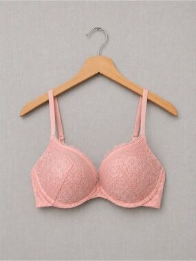 🍒3/33$ La SENZA HELLO SUGAR Pink Lace Contour Bra 34C